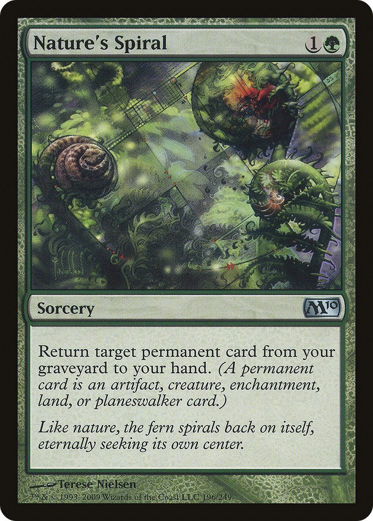 Nature's Spiral (M10-196) - Magic 2010 - Premium MTG Single from Wizards of the Coast - Just $0.25! Shop now at Game Crave Tournament Store