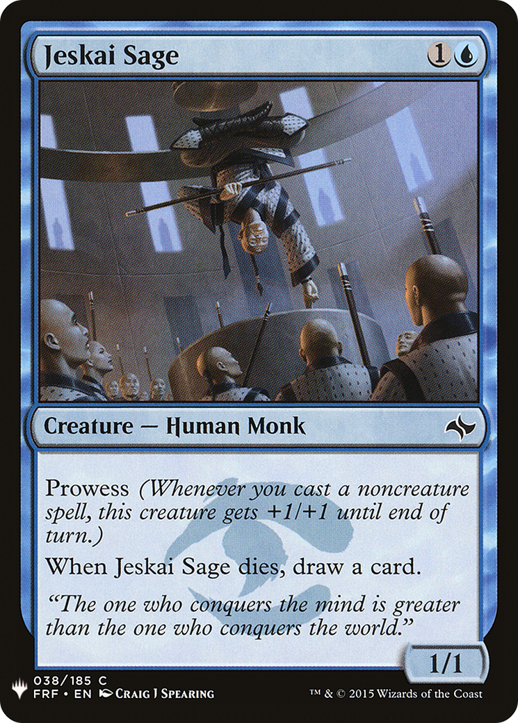 Jeskai Sage (MB1-410) - Mystery Booster - Premium MTG Single from Wizards of the Coast - Just $0.25! Shop now at Game Crave Tournament Store