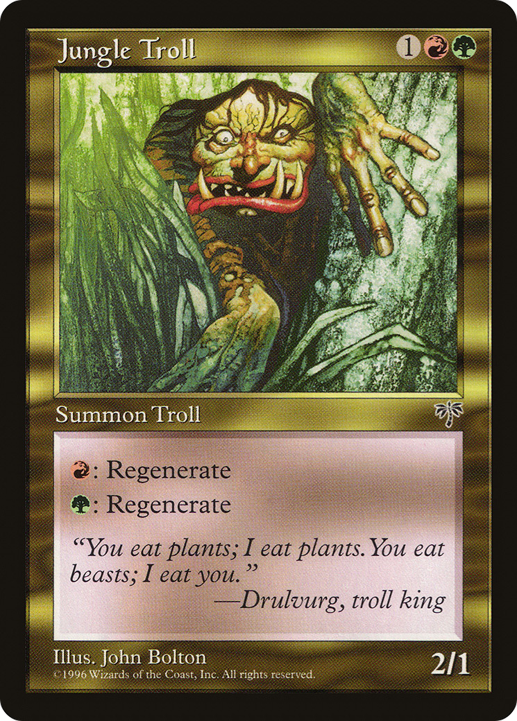 Jungle Troll (MIR-269) - Mirage - Premium MTG Single from Wizards of the Coast - Just $0.08! Shop now at Game Crave Tournament Store