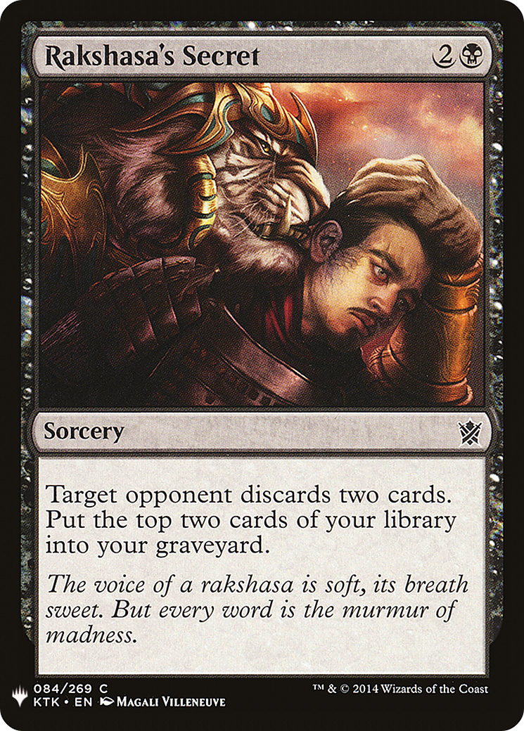 Rakshasa's Secret (MB1-744) - Mystery Booster - Premium MTG Single from Wizards of the Coast - Just $0.08! Shop now at Game Crave Tournament Store