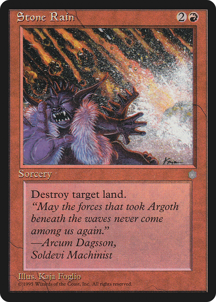 Stone Rain (ICE-217) - Ice Age - Premium MTG Single from Wizards of the Coast - Just $0.25! Shop now at Game Crave Tournament Store