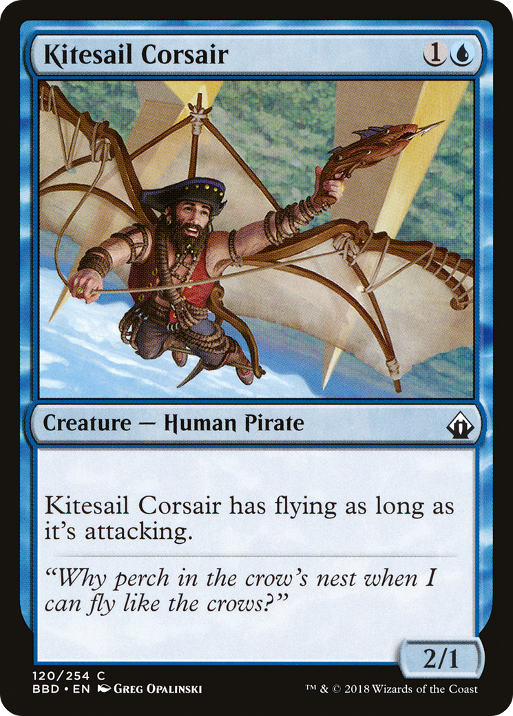 Kitesail Corsair (BBD-120) - Battlebond - Premium MTG Single from Wizards of the Coast - Just $0.08! Shop now at Game Crave Tournament Store
