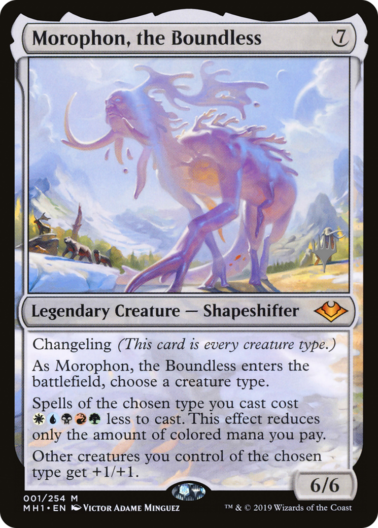 Morophon, the Boundless (PMH1-01P) - Modern Horizons Promos Foil - Premium MTG Single from Wizards of the Coast - Just $9.57! Shop now at Game Crave Tournament Store