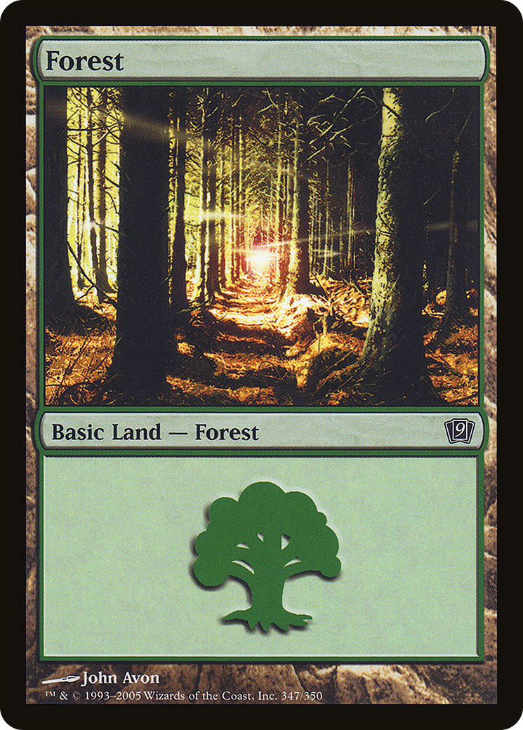Forest (9ED-347★) - Ninth Edition Foil - Premium MTG Single from Wizards of the Coast - Just $0.28! Shop now at Game Crave Tournament Store