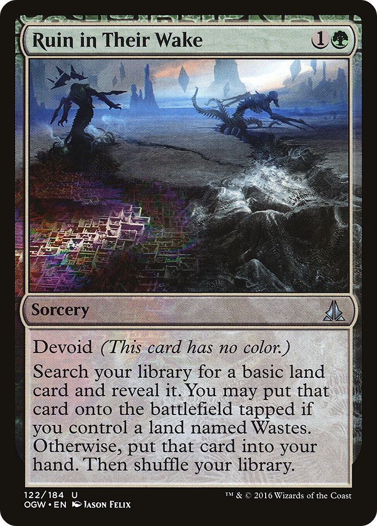 Ruin in Their Wake (OGW-122) - Oath of the Gatewatch: (devoid) - Premium MTG Single from Wizards of the Coast - Just $0.08! Shop now at Game Crave Tournament Store