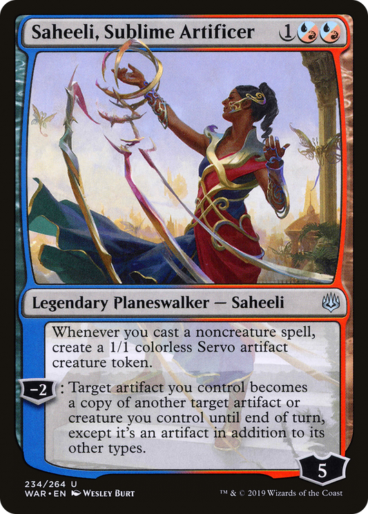 Saheeli, Sublime Artificer (WAR-234) - War of the Spark - Premium MTG Single from Wizards of the Coast - Just $0.08! Shop now at Game Crave Tournament Store