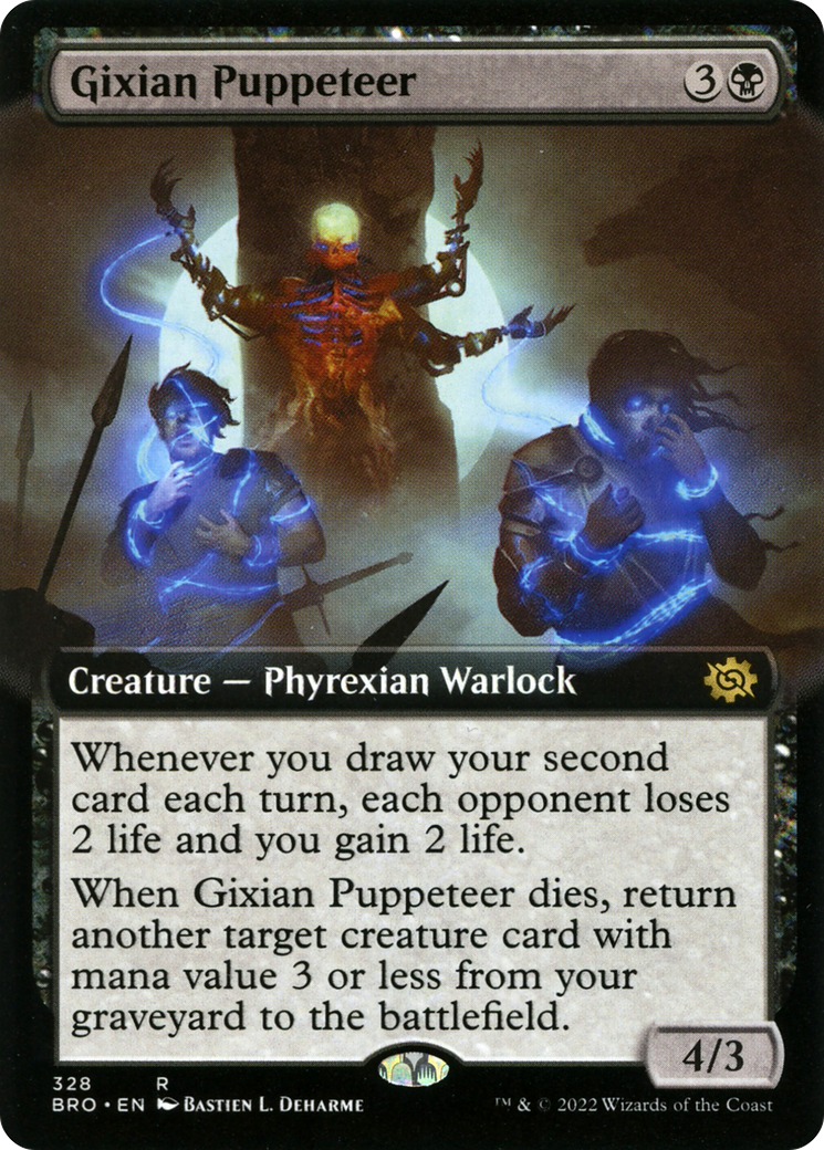 Gixian Puppeteer (BRO-328) - The Brothers' War: (Extended Art) Foil - Premium MTG Single from Wizards of the Coast - Just $0.32! Shop now at Game Crave Tournament Store