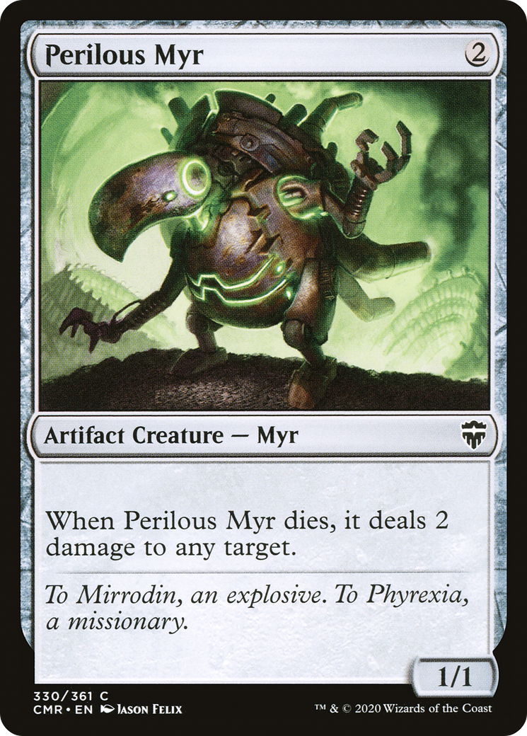 Perilous Myr (CMR-330) - Commander Legends - Premium MTG Single from Wizards of the Coast - Just $0.08! Shop now at Game Crave Tournament Store