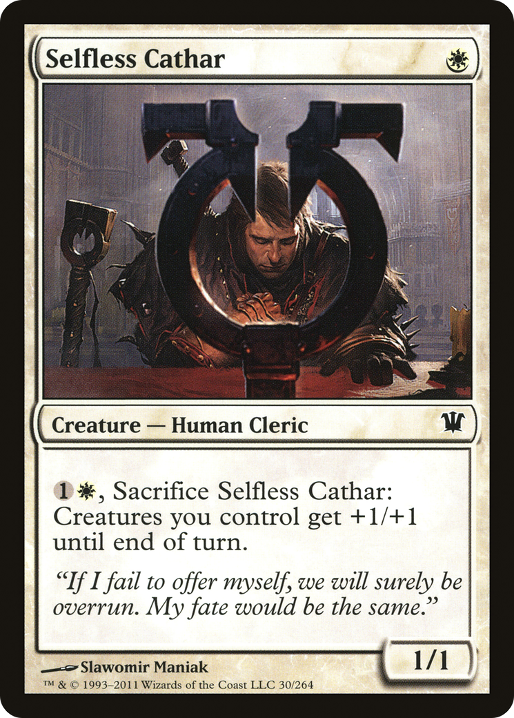 Selfless Cathar (ISD-030) - Innistrad Foil - Premium MTG Single from Wizards of the Coast - Just $0.08! Shop now at Game Crave Tournament Store
