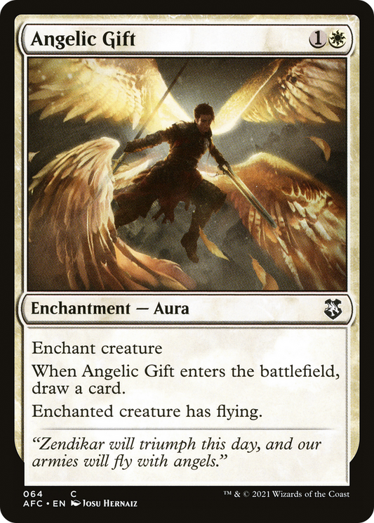 Angelic Gift (AFC-064) - Forgotten Realms Commander - Premium MTG Single from Wizards of the Coast - Just $0.08! Shop now at Game Crave Tournament Store