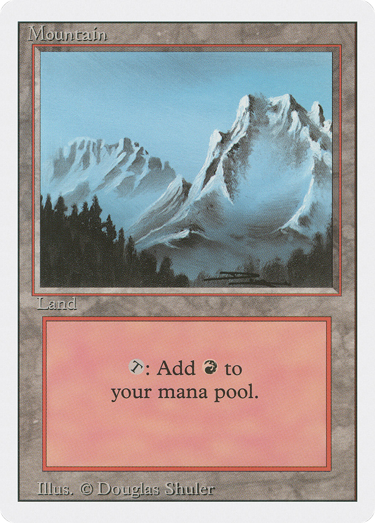 Mountain (3ED-302) - Revised Edition - Premium MTG Single from Wizards of the Coast - Just $0.11! Shop now at Game Crave Tournament Store