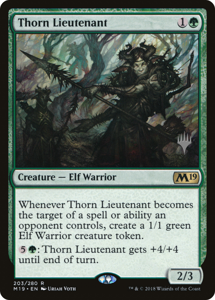 Thorn Lieutenant (PM19-203P) - Core Set 2019 Promos Foil - Premium MTG Single from Wizards of the Coast - Just $0.26! Shop now at Game Crave Tournament Store