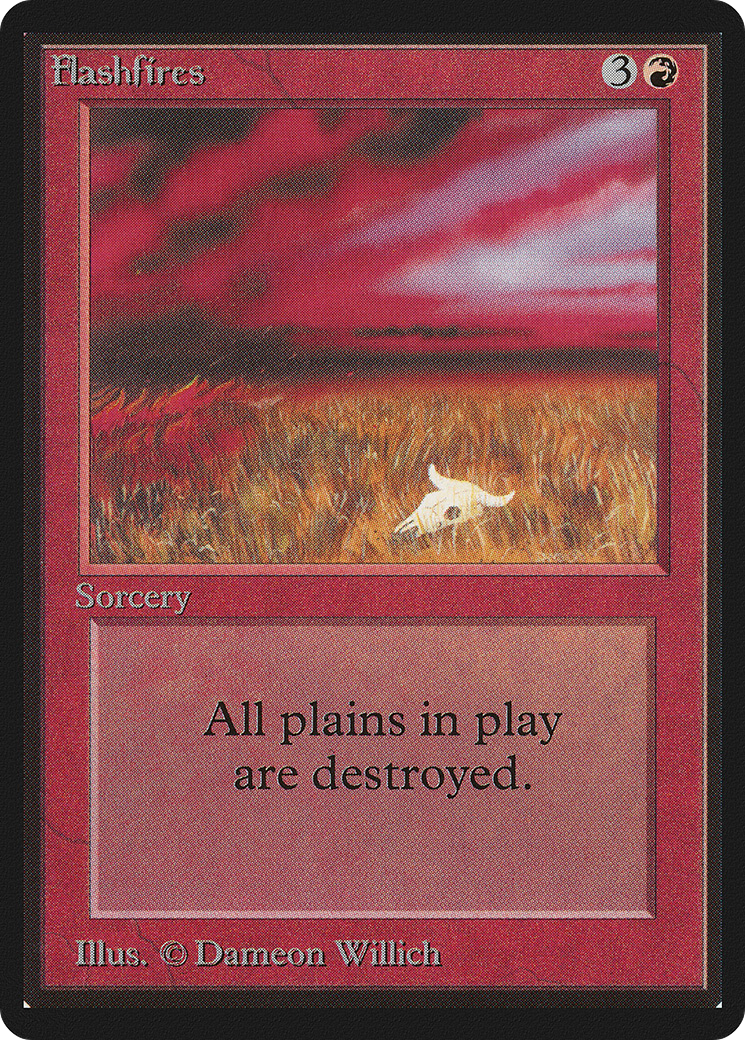 Flashfires (LEB-152) - Limited Edition Beta - Premium MTG Single from Wizards of the Coast - Just $4.07! Shop now at Game Crave Tournament Store