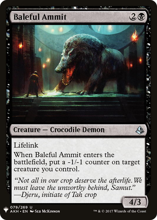 Baleful Ammit (MB1-569) - Mystery Booster - Premium MTG Single from Wizards of the Coast - Just $0.25! Shop now at Game Crave Tournament Store