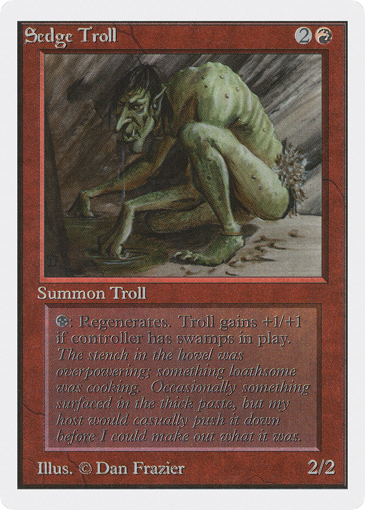 Sedge Troll (2ED-173) - Unlimited Edition - Premium MTG Single from Wizards of the Coast - Just $19.97! Shop now at Game Crave Tournament Store
