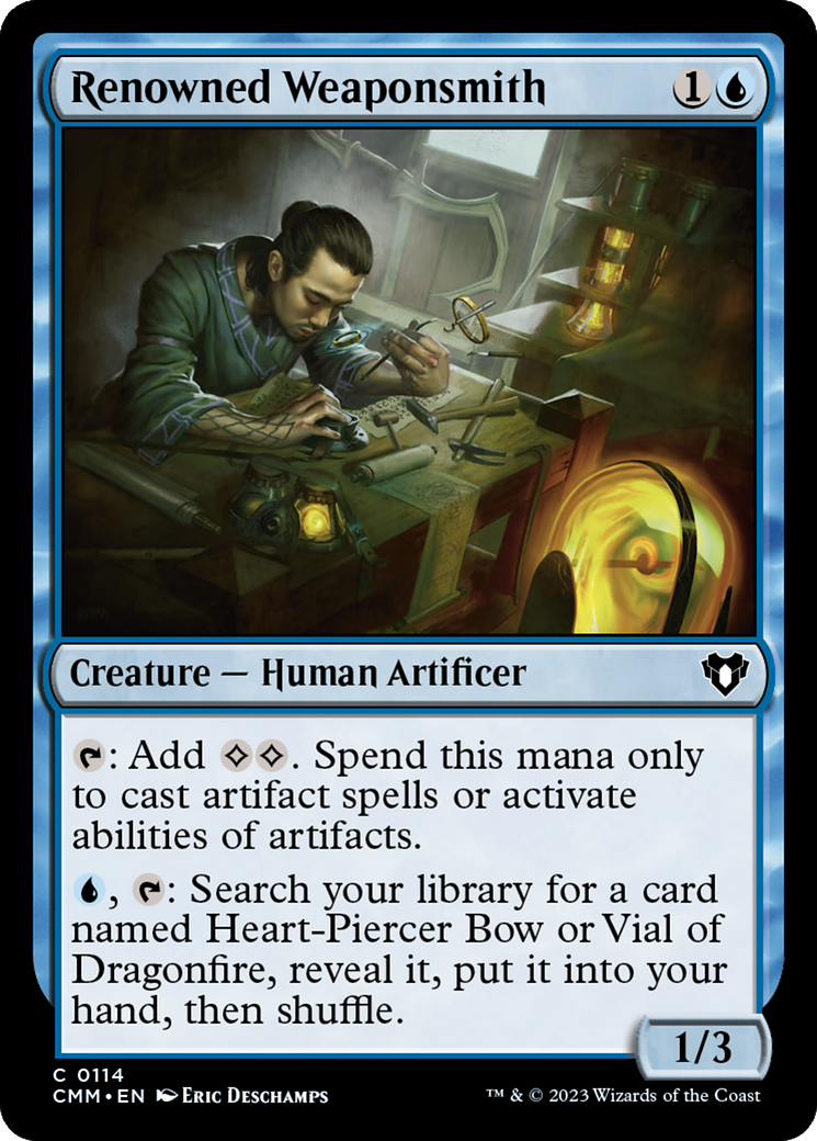 Renowned Weaponsmith (CMM-114) - Commander Masters - Premium MTG Single from Wizards of the Coast - Just $0.08! Shop now at Game Crave Tournament Store