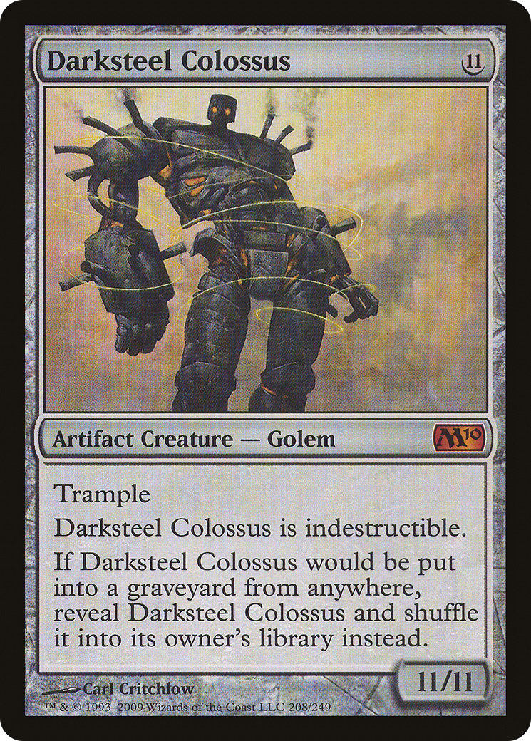 Darksteel Colossus (M10-208) - Magic 2010 - Premium MTG Single from Wizards of the Coast - Just $1.55! Shop now at Game Crave Tournament Store