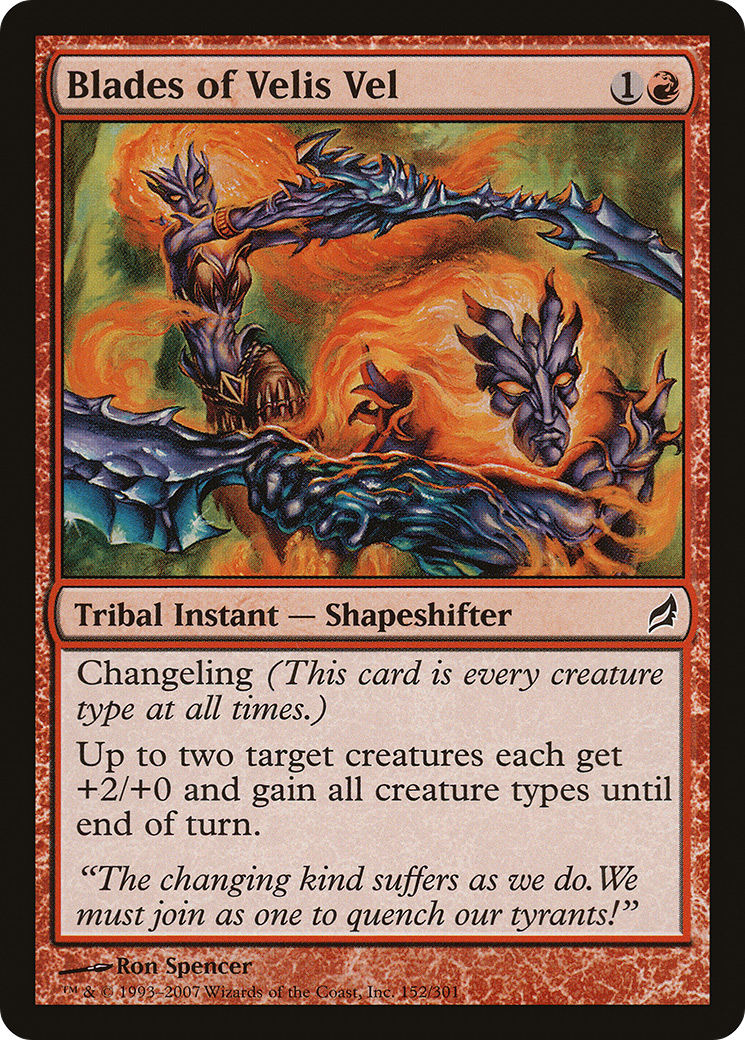 Blades of Velis Vel (LRW-152) - Lorwyn Foil - Premium MTG Single from Wizards of the Coast - Just $3.84! Shop now at Game Crave Tournament Store