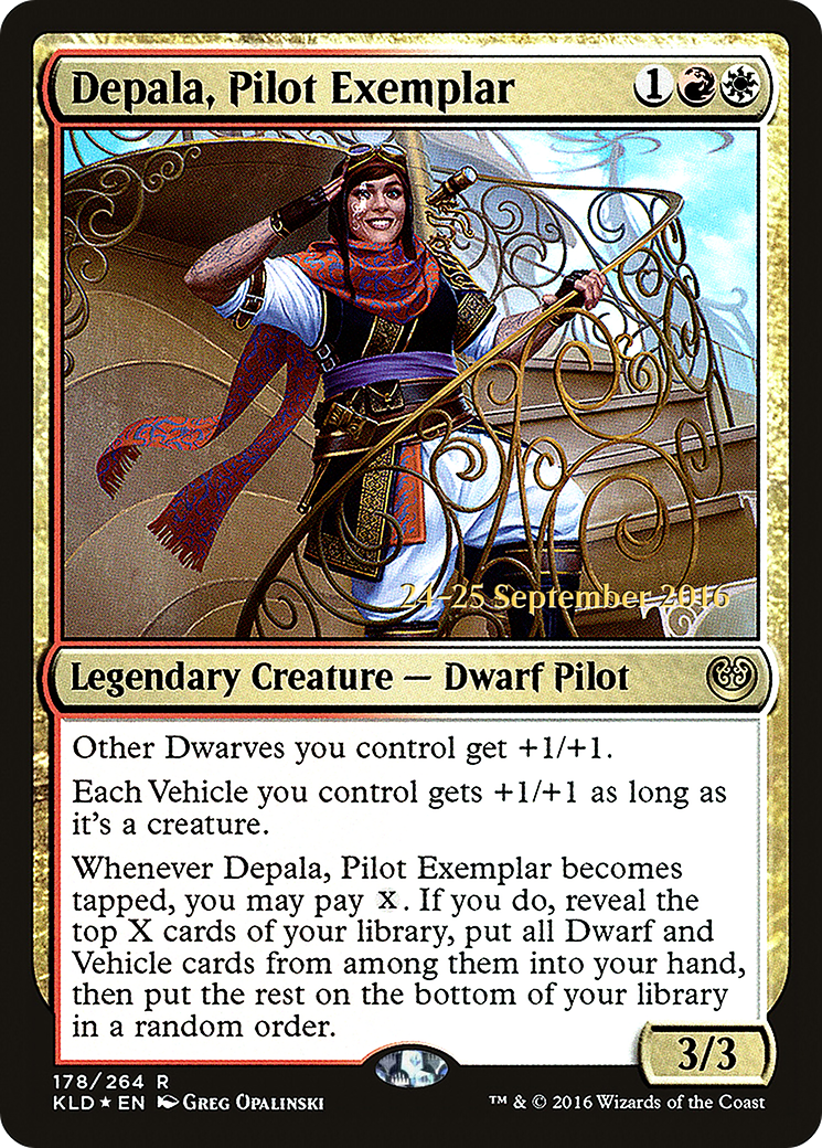 Depala, Pilot Exemplar (PKLD-178S) - Kaladesh Promos Foil - Premium MTG Single from Wizards of the Coast - Just $0.25! Shop now at Game Crave Tournament Store