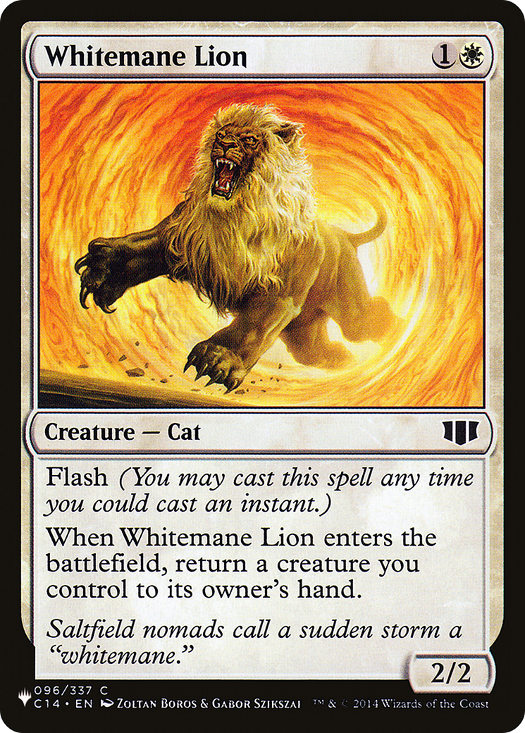 Whitemane Lion (PLIST-1177) - The List - Premium MTG Single from Wizards of the Coast - Just $0.08! Shop now at Game Crave Tournament Store