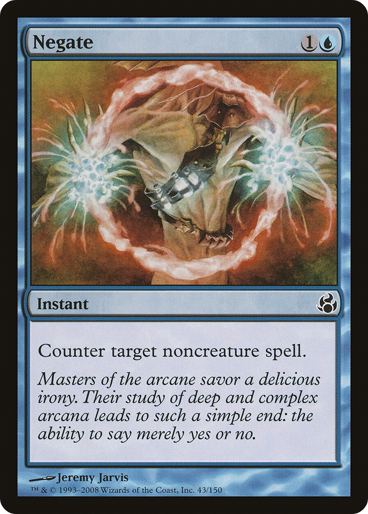 Negate (MOR-043) - Morningtide Foil - Premium MTG Single from Wizards of the Coast - Just $1.35! Shop now at Game Crave Tournament Store