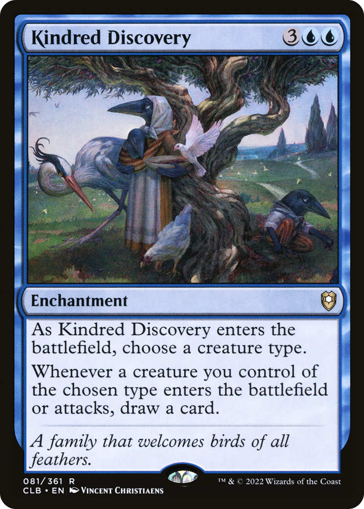 Kindred Discovery (CLB-081) - Commander Legends: Battle for Baldur's Gate - Premium MTG Single from Wizards of the Coast - Just $3.77! Shop now at Game Crave Tournament Store