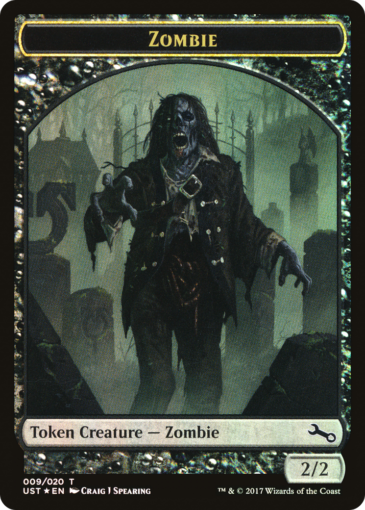 Zombie // Zombie (TUST-009) - Unstable Tokens Foil - Premium MTG Single from Wizards of the Coast - Just $0.08! Shop now at Game Crave Tournament Store