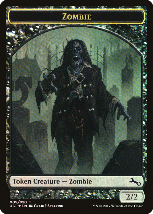 Zombie // Zombie (TUST-009) - Unstable Tokens Foil - Premium MTG Single from Wizards of the Coast - Just $0.08! Shop now at Game Crave Tournament Store