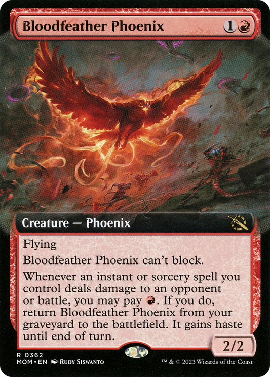 Bloodfeather Phoenix (MOM-362) - March of the Machine: (Extended Art) Foil - Premium MTG Single from Wizards of the Coast - Just $0.08! Shop now at Game Crave Tournament Store