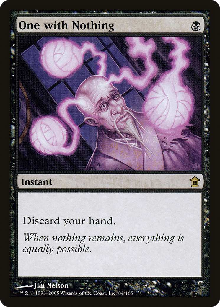 One with Nothing (SOK-084) - Saviors of Kamigawa - Premium MTG Single from Wizards of the Coast - Just $0.28! Shop now at Game Crave Tournament Store