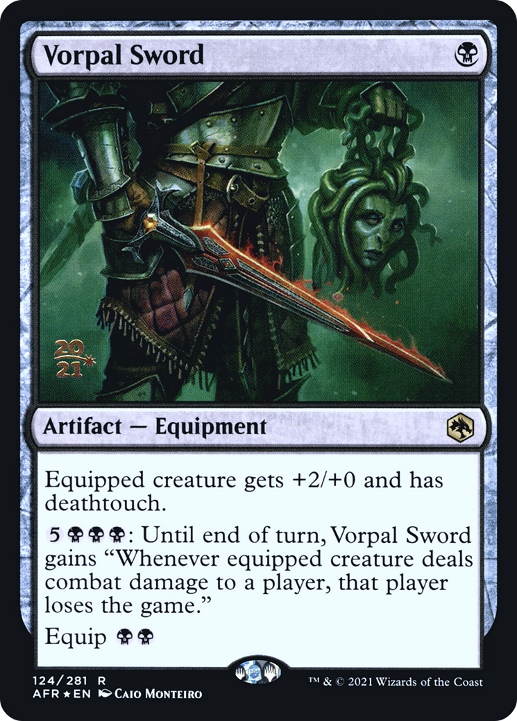 Vorpal Sword (PAFR-124S) - Adventures in the Forgotten Realms Promos Foil - Premium MTG Single from Wizards of the Coast - Just $0.65! Shop now at Game Crave Tournament Store