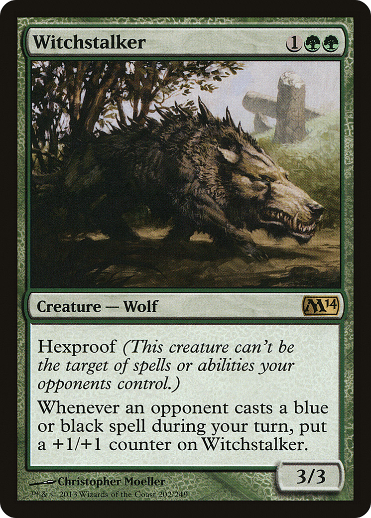 Witchstalker (M14-202) - Magic 2014 Foil - Premium MTG Single from Wizards of the Coast - Just $0.21! Shop now at Game Crave Tournament Store