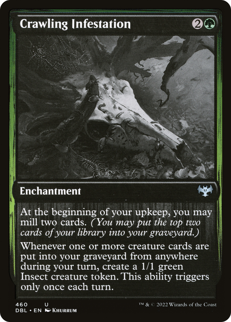 Crawling Infestation (DBL-460) - Innistrad: Double Feature - Premium MTG Single from Wizards of the Coast - Just $0.08! Shop now at Game Crave Tournament Store
