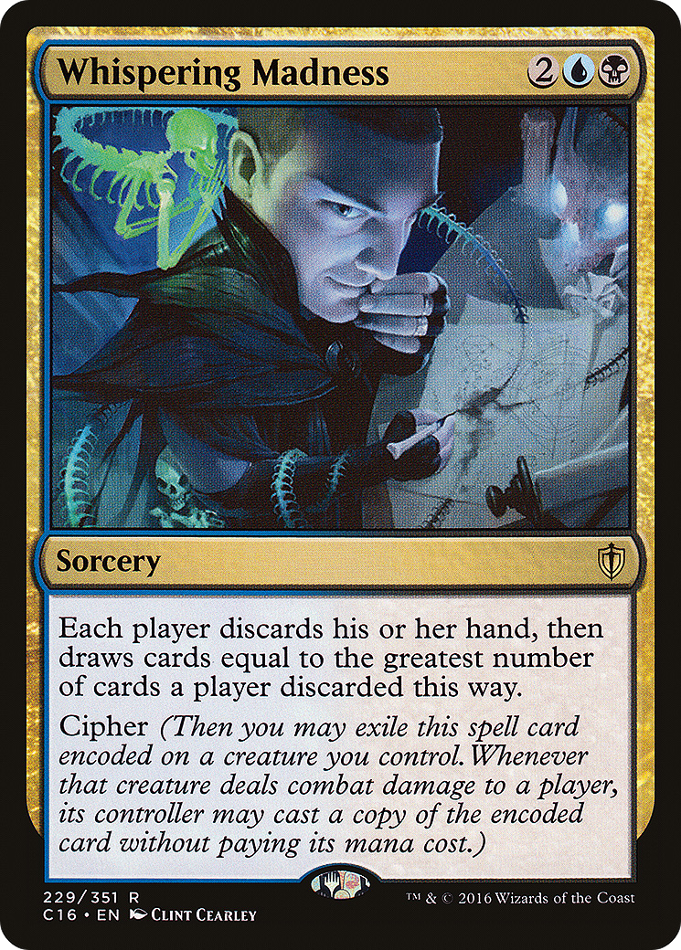 Whispering Madness (C16-229) - Commander 2016 - Premium MTG Single from Wizards of the Coast - Just $0.32! Shop now at Game Crave Tournament Store