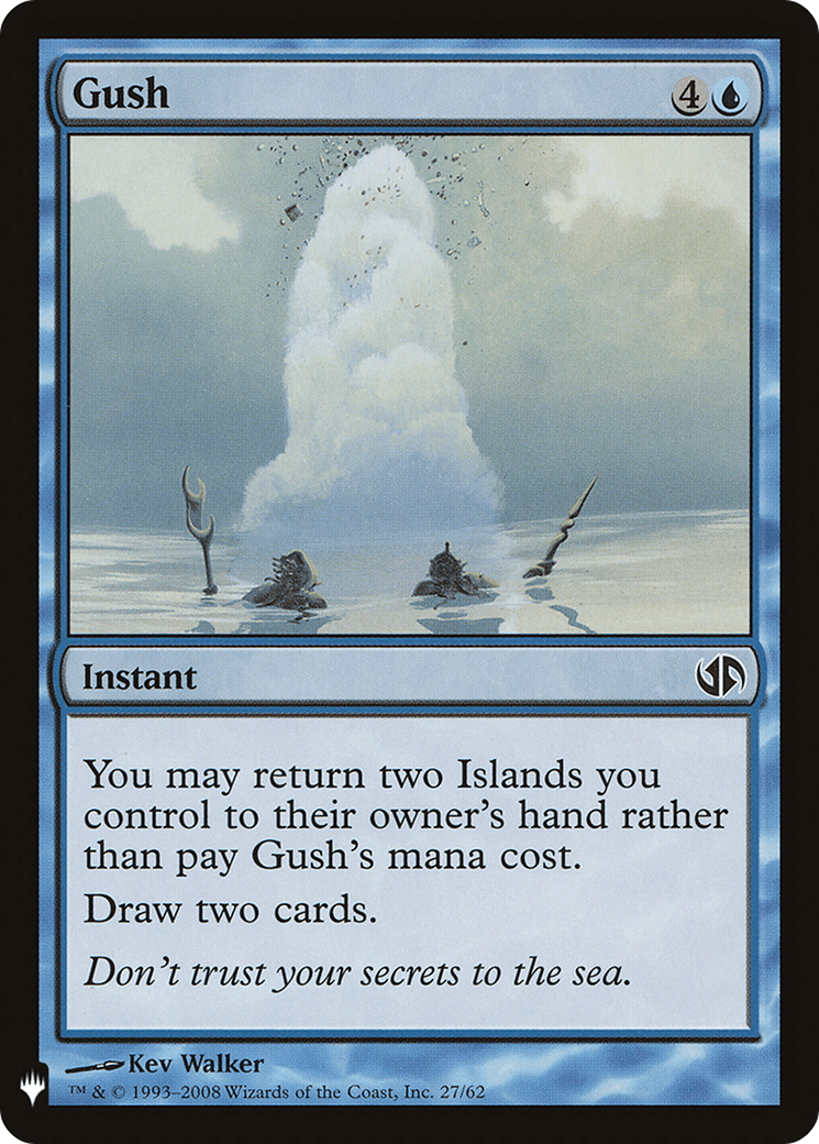 Gush (MB1-397) - Mystery Booster - Premium MTG Single from Wizards of the Coast - Just $1.01! Shop now at Game Crave Tournament Store