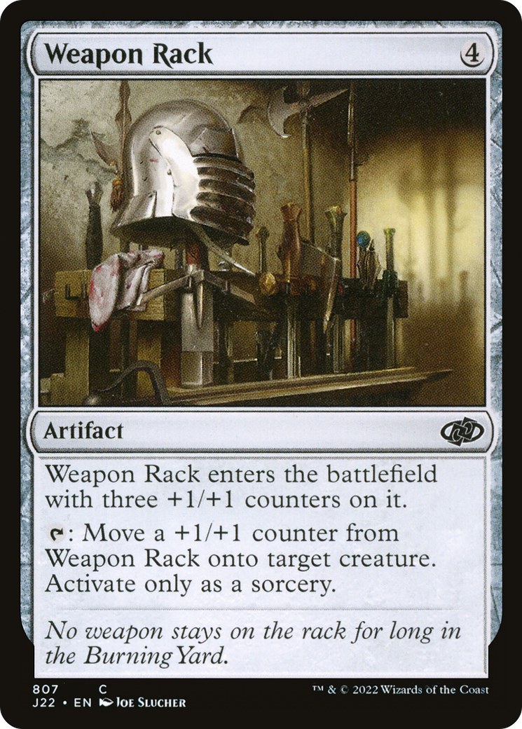 Weapon Rack (J22-807) - Jumpstart 2022 - Premium MTG Single from Wizards of the Coast - Just $0.08! Shop now at Game Crave Tournament Store