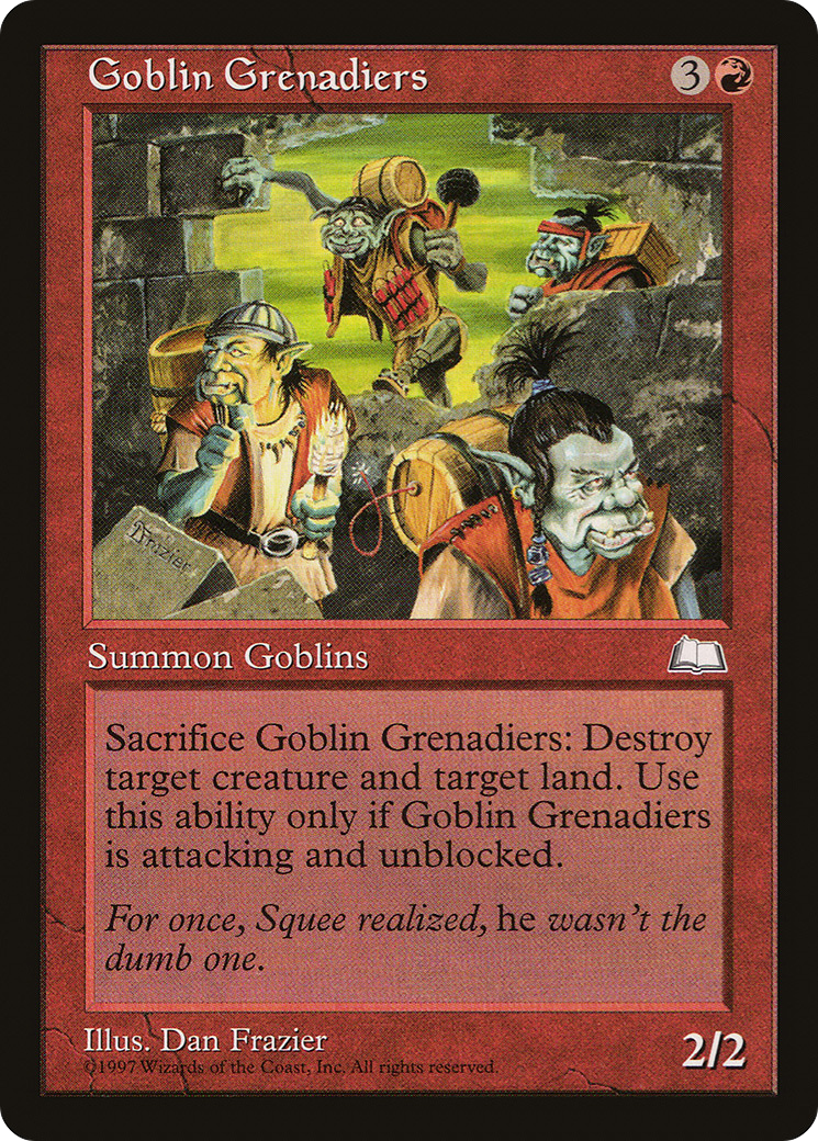 Goblin Grenadiers (WTH-104) - Weatherlight - Premium MTG Single from Wizards of the Coast - Just $0.25! Shop now at Game Crave Tournament Store