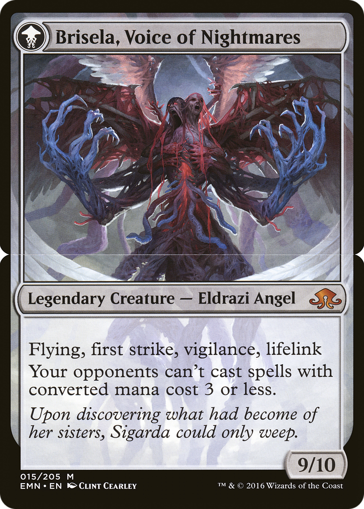 Brisela, Voice of Nightmares (EMN-15B) - Eldritch Moon: (mooneldrazidfc) - Premium MTG Single from Wizards of the Coast - Just $0! Shop now at Game Crave Tournament Store