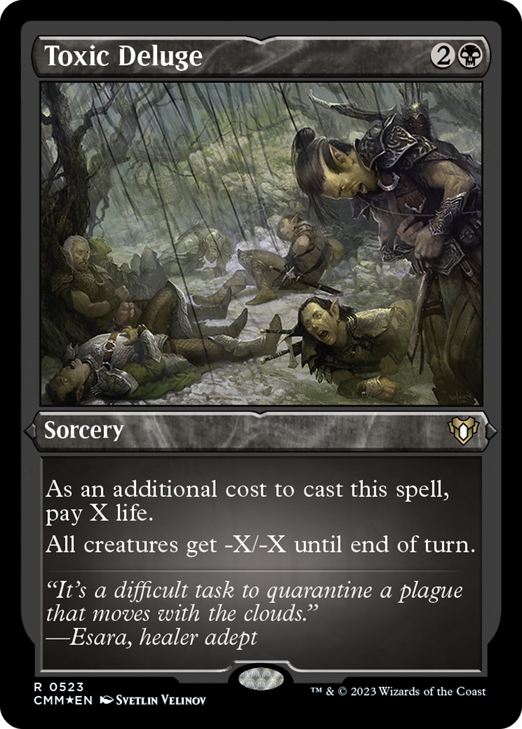 Toxic Deluge (CMM-523) - Commander Masters Etched Foil - Premium MTG Single from Wizards of the Coast - Just $4.88! Shop now at Game Crave Tournament Store