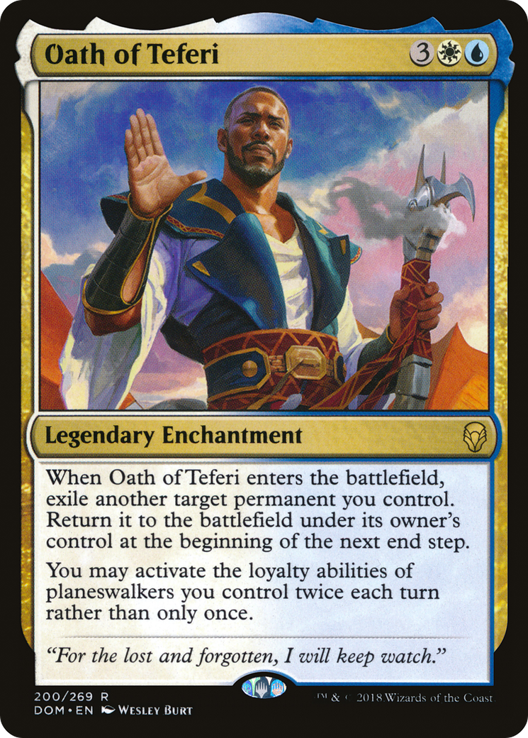 Oath of Teferi (DOM-200) - Dominaria Foil - Premium MTG Single from Wizards of the Coast - Just $0.79! Shop now at Game Crave Tournament Store