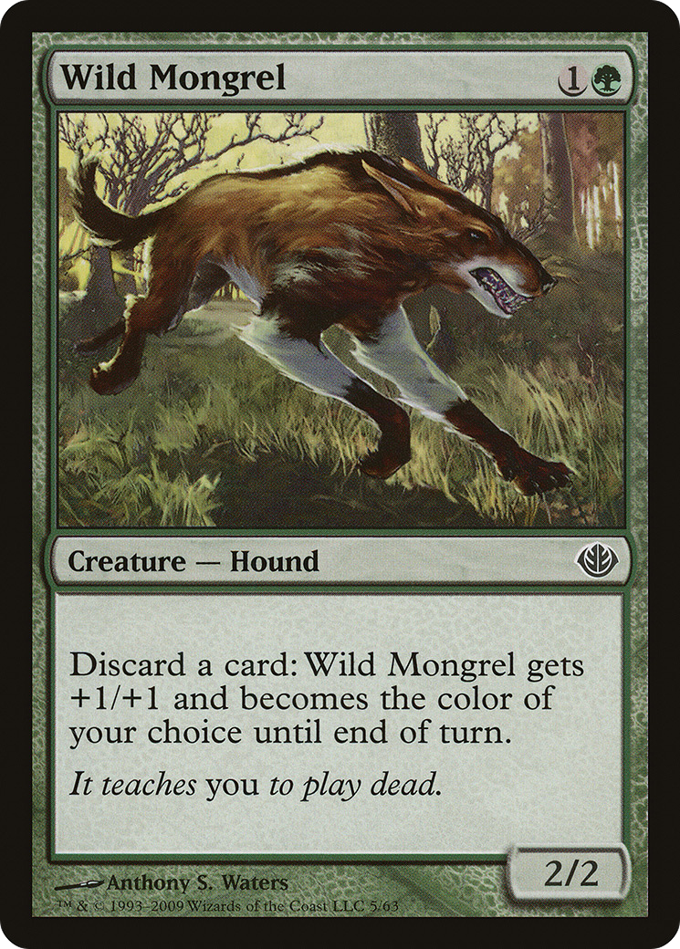 Wild Mongrel (DDD-005) - Duel Decks: Garruk vs. Liliana - Premium MTG Single from Wizards of the Coast - Just $0.25! Shop now at Game Crave Tournament Store