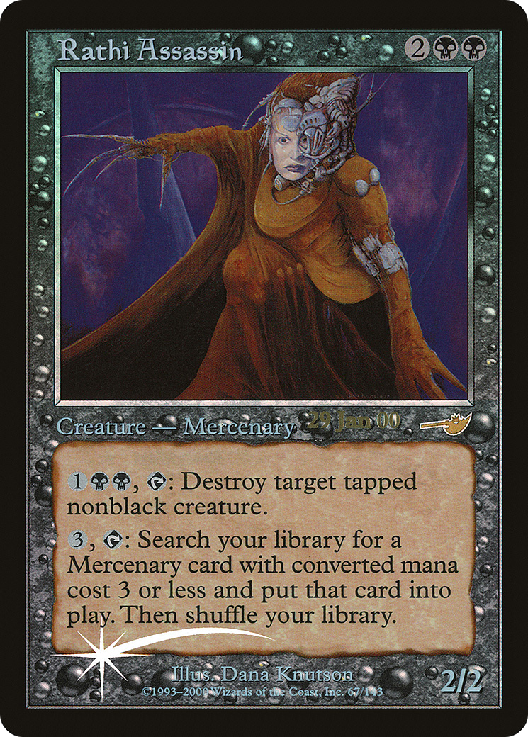 Rathi Assassin (PNEM-067) - Nemesis Promos Foil - Premium MTG Single from Wizards of the Coast - Just $1! Shop now at Game Crave Tournament Store