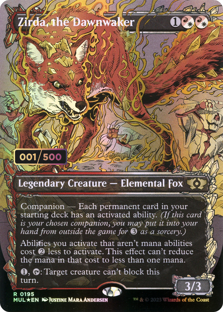 Zirda, the Dawnwaker (MUL-195Z) - Multiverse Legends: (Showcase) (Borderless) Foil - Premium MTG Single from Wizards of the Coast - Just $94.40! Shop now at Game Crave Tournament Store