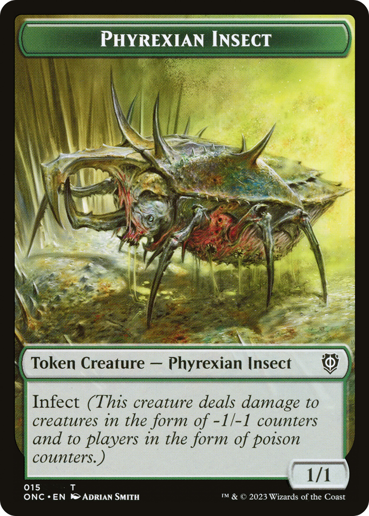Phyrexian Insect (TONC-015) - Phyrexia: All Will Be One Commander Tokens - Premium MTG Single from Wizards of the Coast - Just $0! Shop now at Game Crave Tournament Store