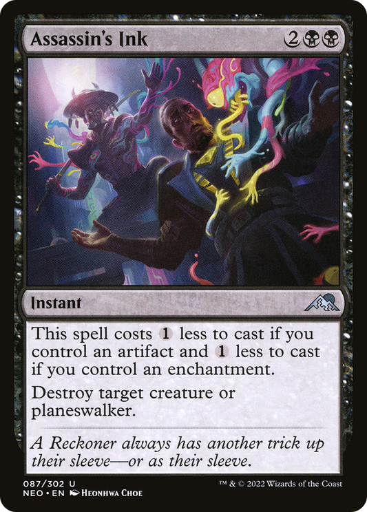 Assassin's Ink (NEO-087) - Kamigawa: Neon Dynasty - Premium MTG Single from Wizards of the Coast - Just $0.08! Shop now at Game Crave Tournament Store
