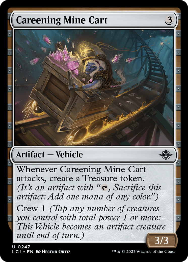 Careening Mine Cart (LCI-247) - The Lost Caverns of Ixalan: (vehicle) Foil - Premium MTG Single from Wizards of the Coast - Just $0.08! Shop now at Game Crave Tournament Store