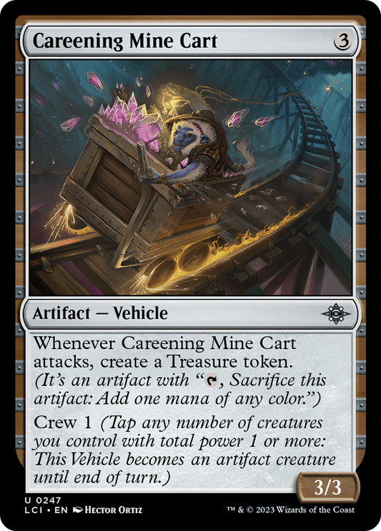 Careening Mine Cart (LCI-247) - The Lost Caverns of Ixalan: (vehicle) Foil - Premium MTG Single from Wizards of the Coast - Just $0.08! Shop now at Game Crave Tournament Store