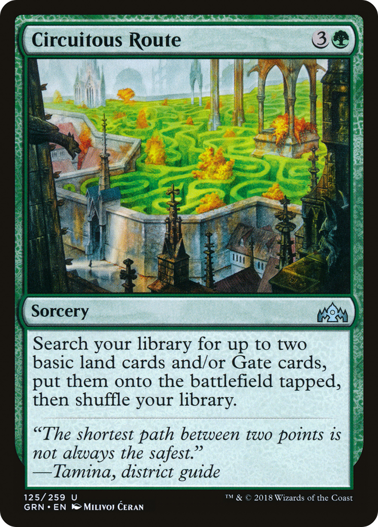 Circuitous Route (GRN-125) - Guilds of Ravnica Foil - Premium MTG Single from Wizards of the Coast - Just $1.90! Shop now at Game Crave Tournament Store
