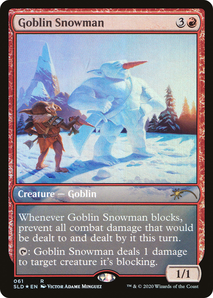 Goblin Snowman (SLD-061) - Secret Lair Drop Foil - Premium MTG Single from Wizards of the Coast - Just $5.85! Shop now at Game Crave Tournament Store