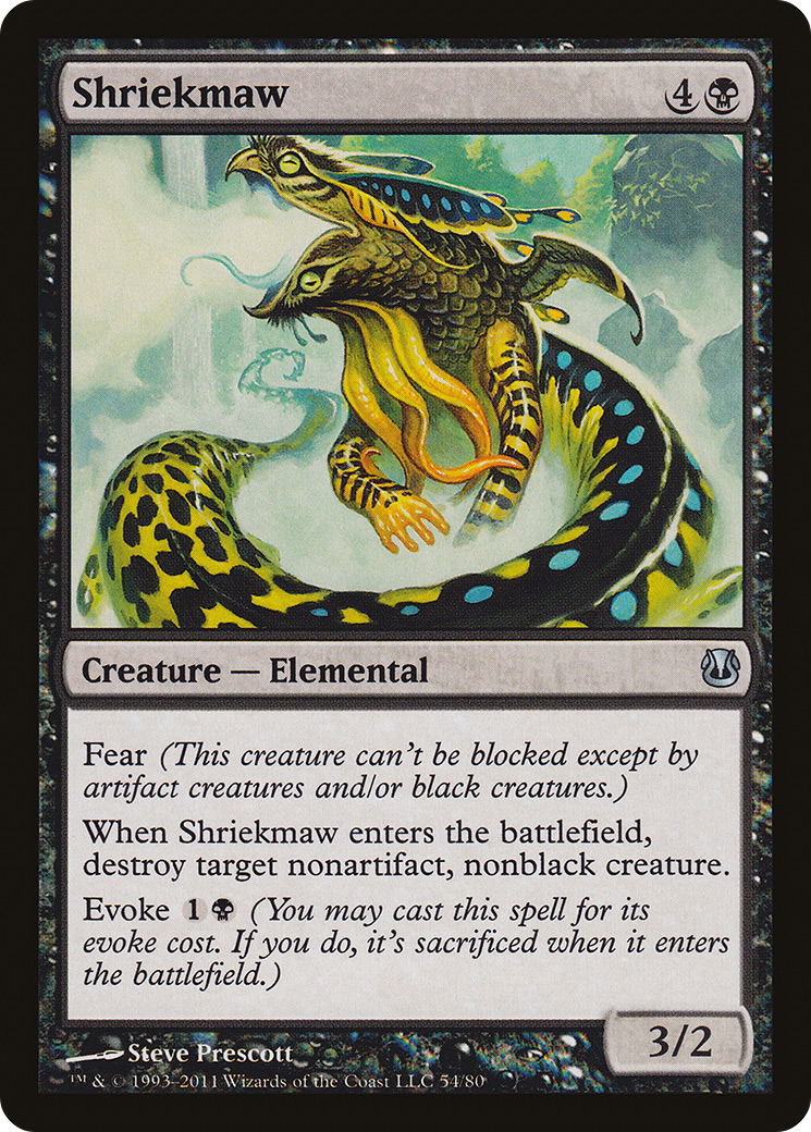 Shriekmaw (DDH-054) - Duel Decks: Ajani vs. Nicol Bolas - Premium MTG Single from Wizards of the Coast - Just $0.08! Shop now at Game Crave Tournament Store